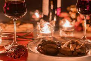 fine wine romantic dinner